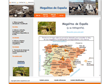 Tablet Screenshot of megalitos.arqueoloxico.com